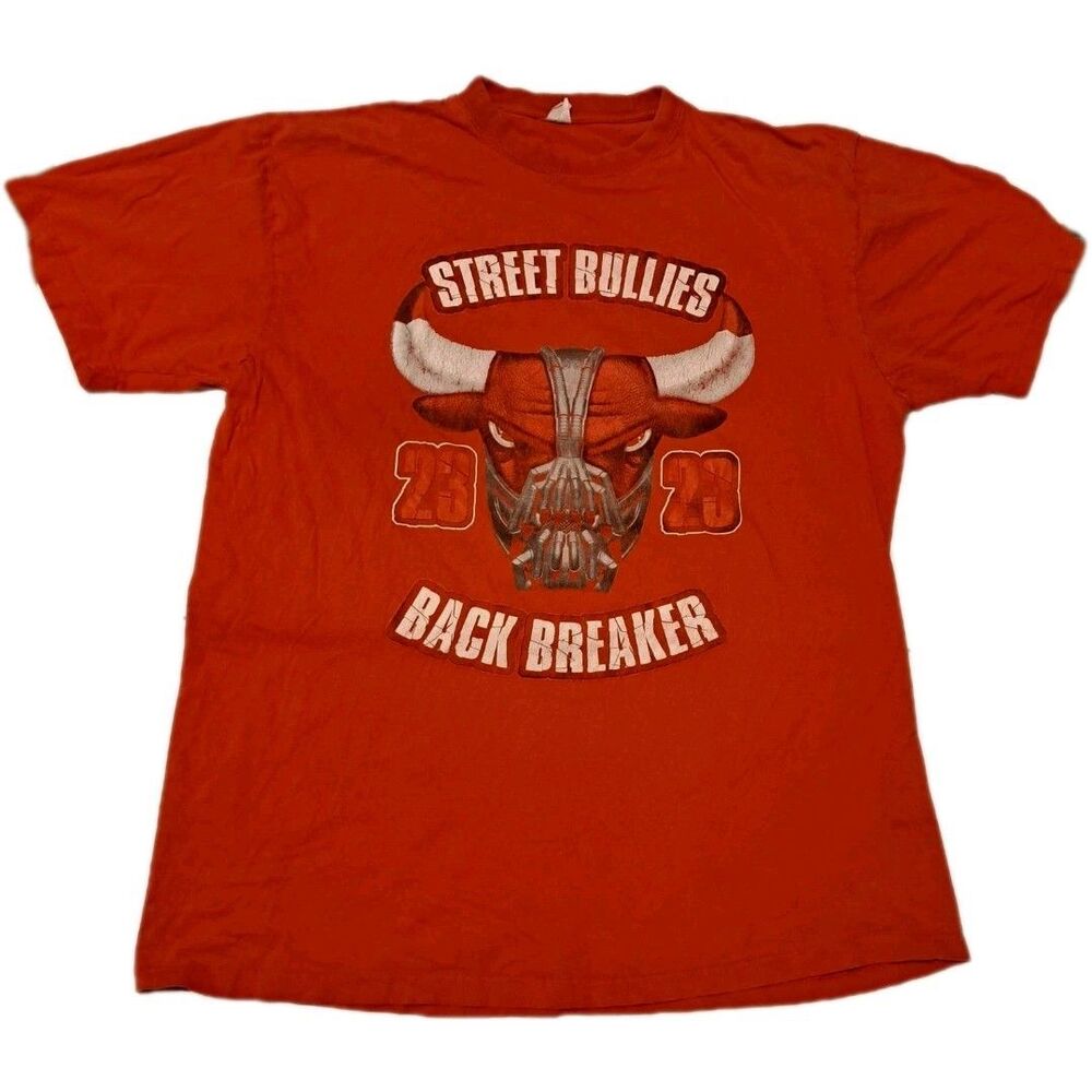 Chicago Bulls Street Bullies Bane Mask T-Shirt Men’s 4XL Red Vintage Graphic Tee